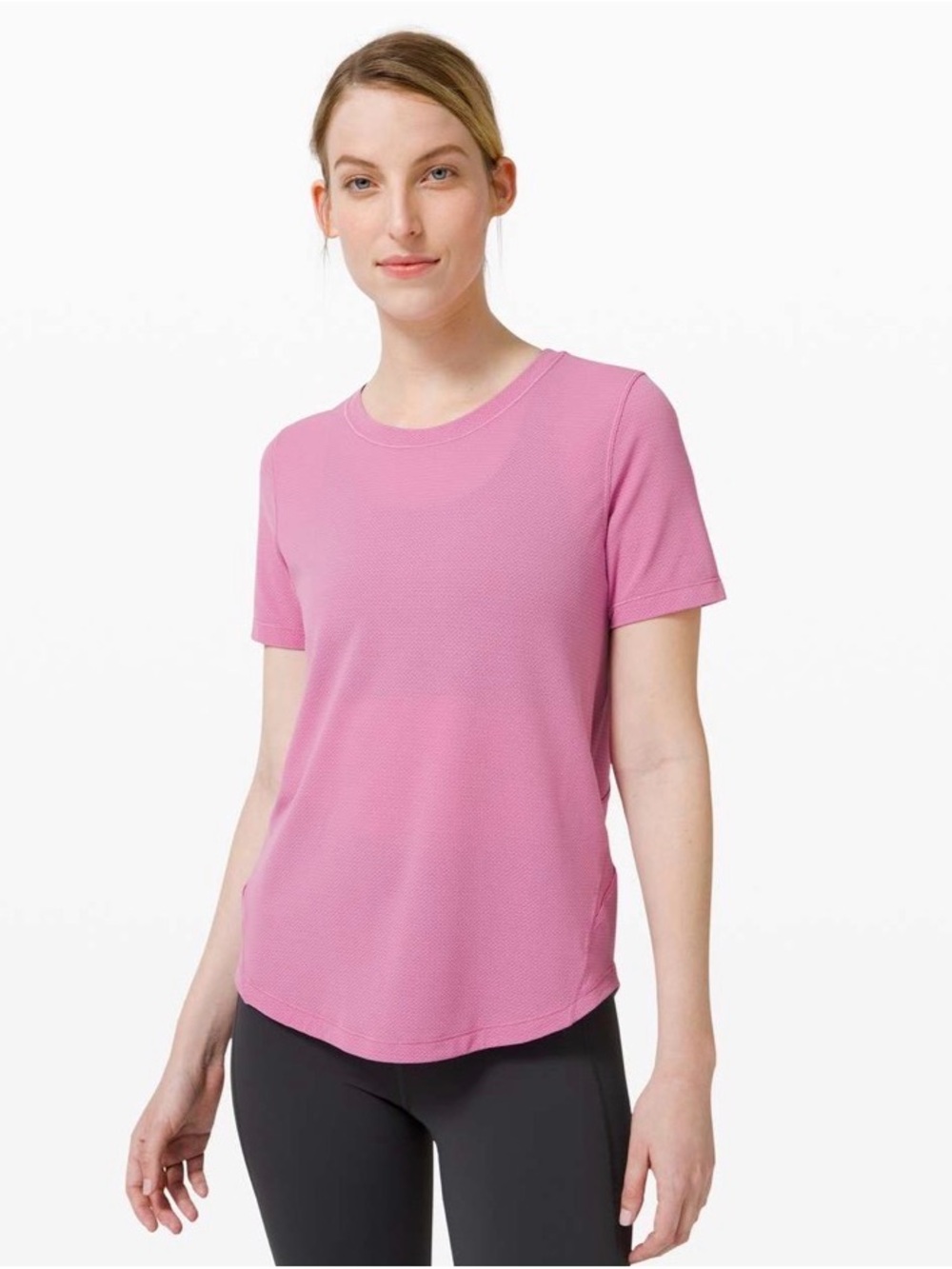 lululemon athletica Pink Short-Sleeve Crew Tee